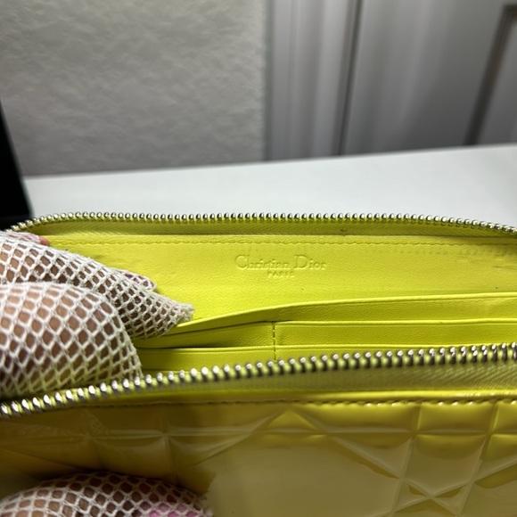 Authentic Cristian Dior Yellow Wallet - Picture 13 of 17